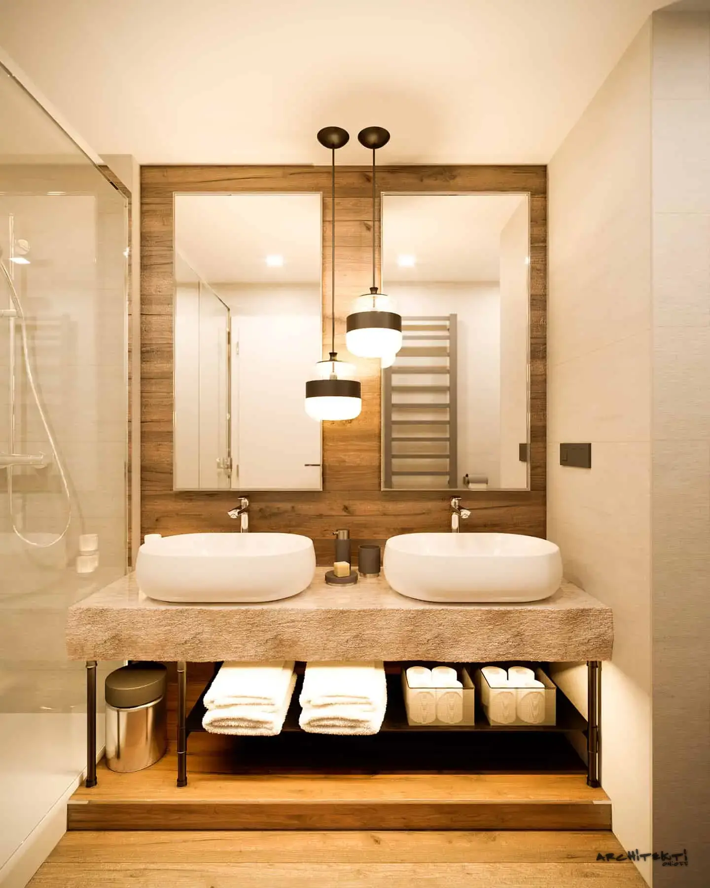 Interiér - kúpelne, Hotel Grand, Jasná — náhľad projektu